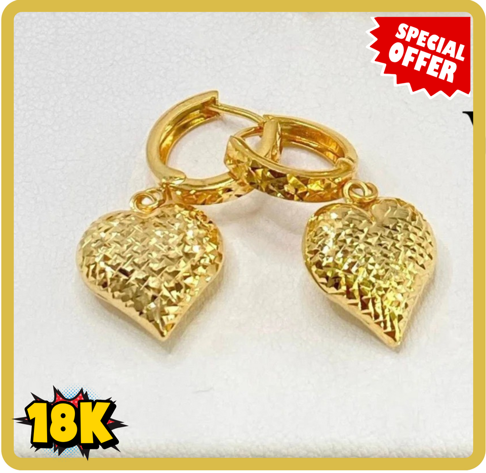 DANGLING HEART EARRINGS