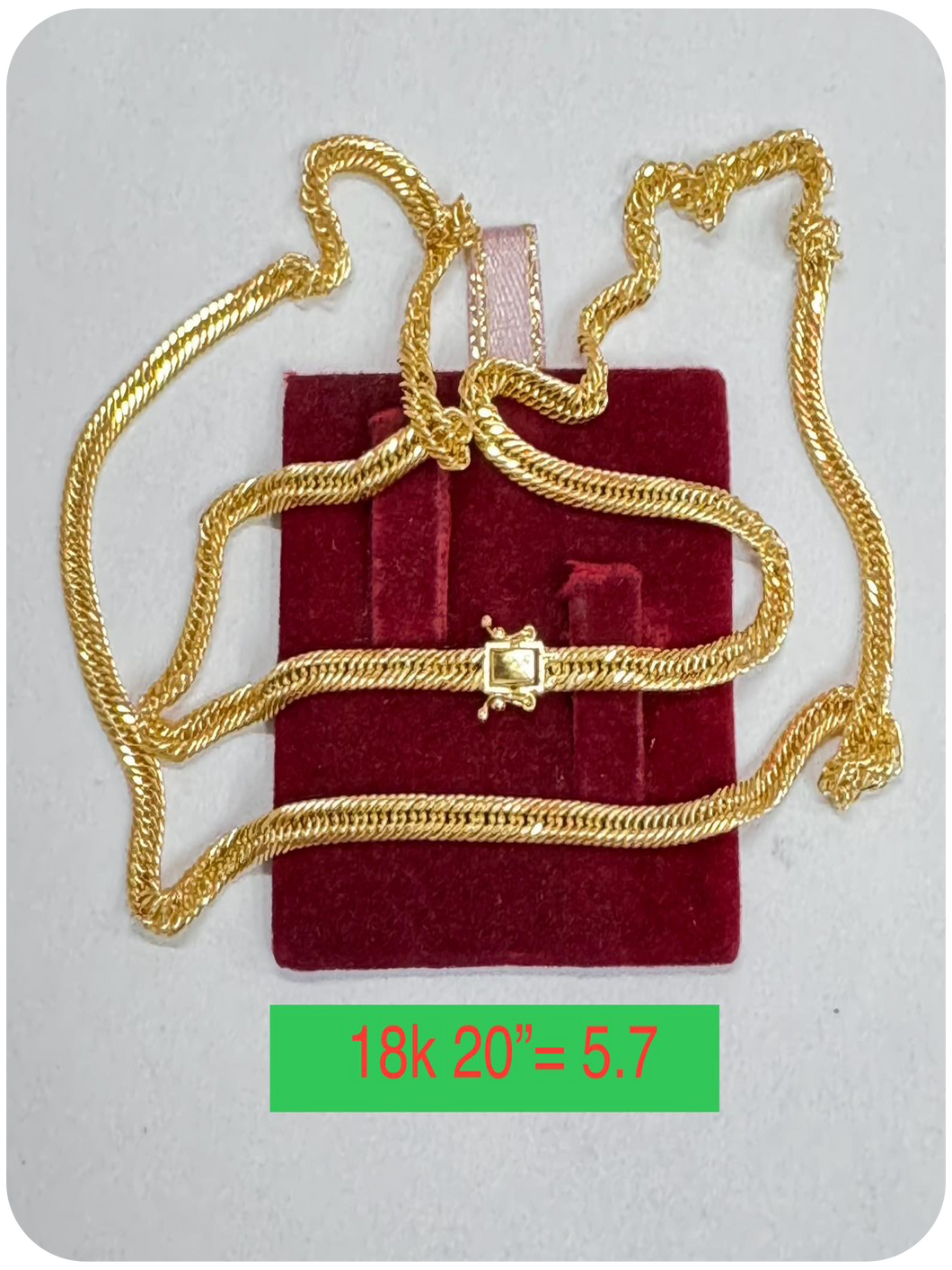 TRIPPLE LOCK NECKLACE SIZE 16,18,20,22,24