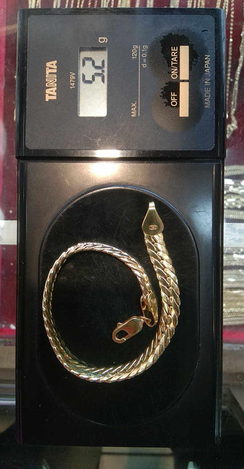18K SNAKE BRACELET 7MM