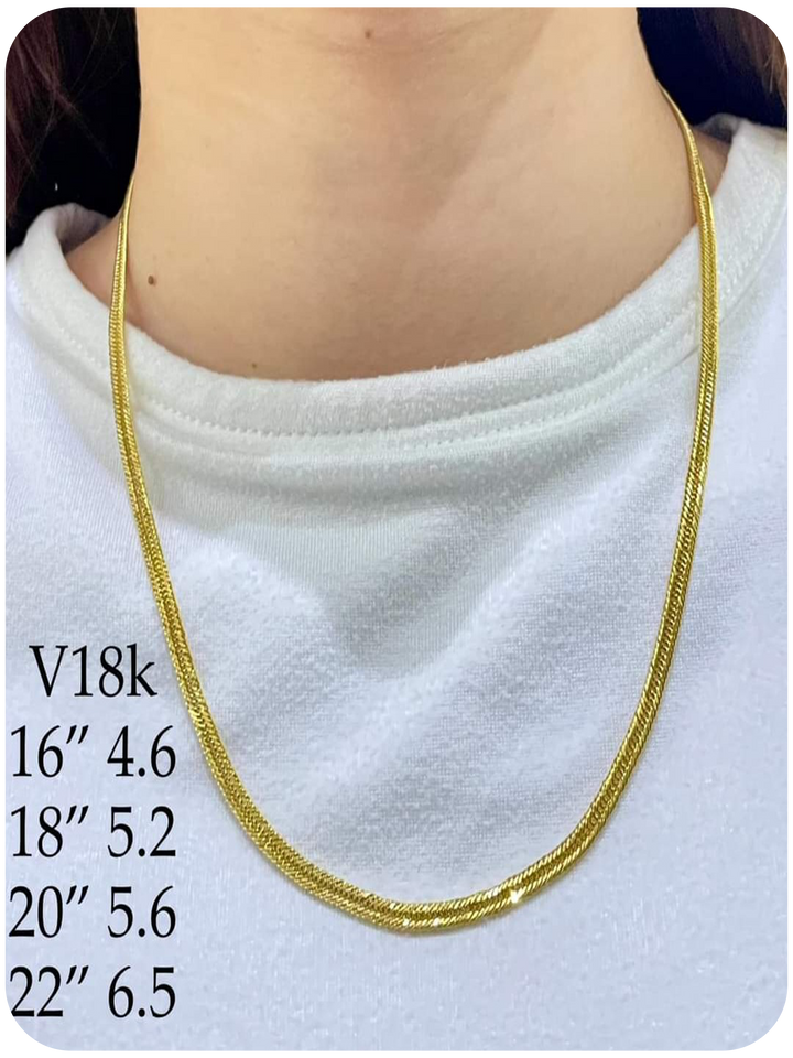 TRIPPLE LOCK NECKLACE SIZE 16,18,20,22,24