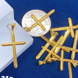 LIGHTWEIGHT CROSS PENDANT OPENBACK