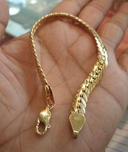 18K SNAKE BRACELET 7MM