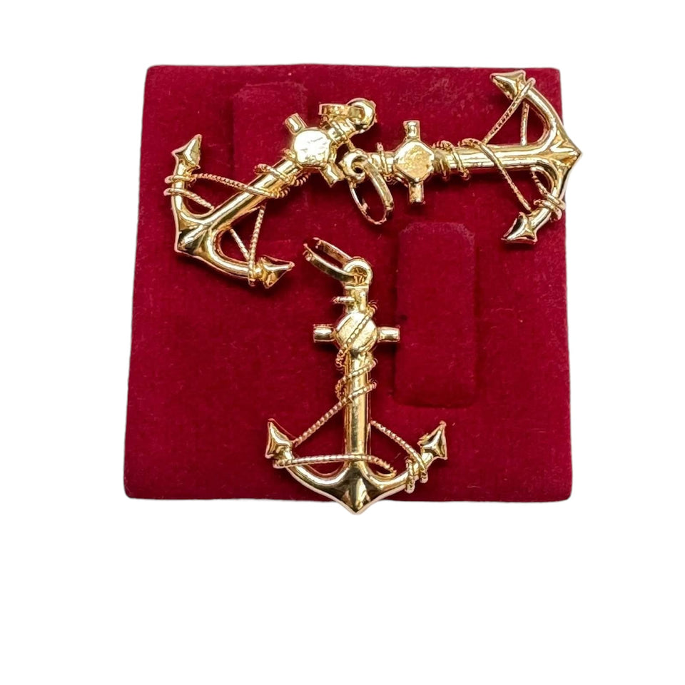 18K ANCHOR PENDANT