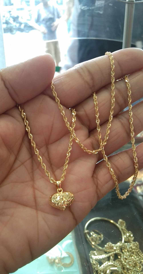 18K ROPE NECKLACE SIZE 20