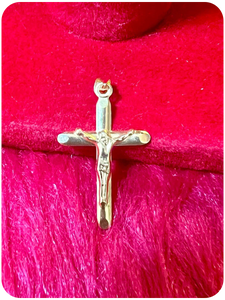 CROSS PENDANT OPEN BACK