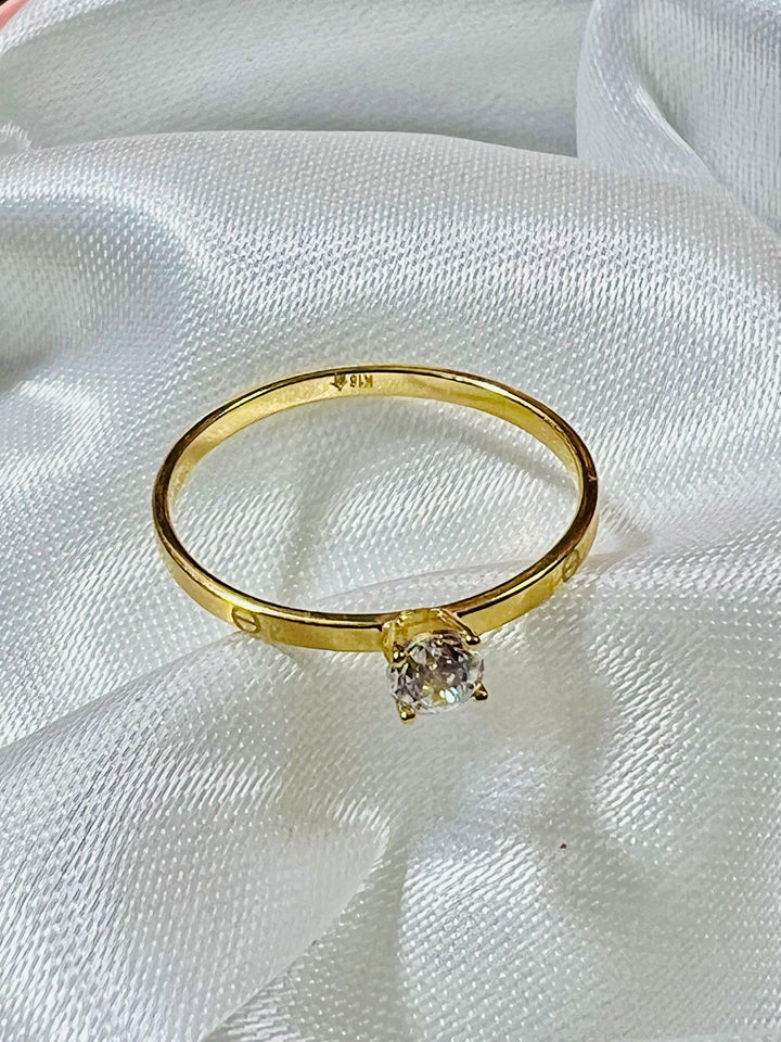 18k Cartier Ring with russian stones